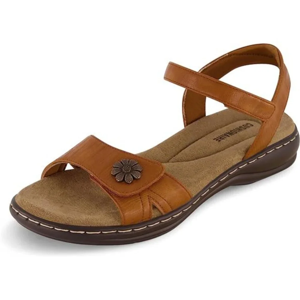 Women's Bloom comfort sandal with +Comfort Foam and Wide Widths, Tan
